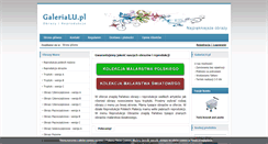 Desktop Screenshot of galerialu.pl